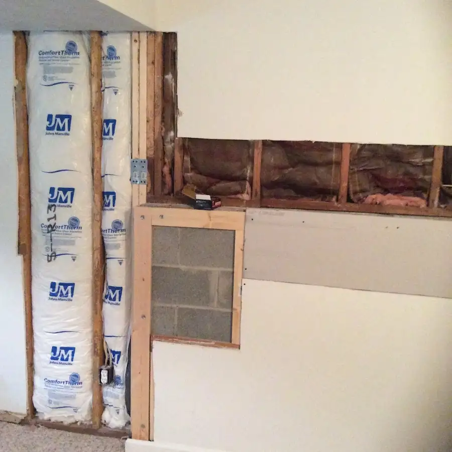 Wall insulation replacement during Odor Removal & Deodorization in White Knoll